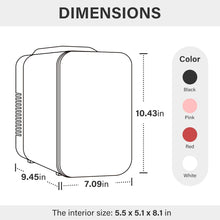 Load image into Gallery viewer, Esnbia Portable Mini Fridge, 4L/6 Can Cooler and Warmer Compact Refrigerator for Skincare, Cosmetics, Beverage, Food, for Bedroom, White