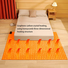 Load image into Gallery viewer, Esnbia Electric Heated Carpet Remote Control Electric Heated Floor Mats Under Desk Carbon Crystal Heated Floor Mat with 12H Timing Overheat Protection Digital Display Heated Floor Mat