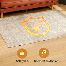 Load image into Gallery viewer, Esnbia Electric Heated Carpet Remote Control Electric Heated Floor Mats Under Desk Carbon Crystal Heated Floor Mat with 12H Timing Overheat Protection Digital Display Heated Floor Mat