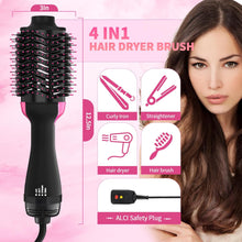 Load image into Gallery viewer, Esnbia Professional Blowout Hair Dryer Brush, Upgraded One Step Hot Air Brush, Hair Dryer &amp; Volumizer &amp; Volumizing Styler Comb, Negative Ion Straightening Brush for All Hair Types, Oval Shape Design