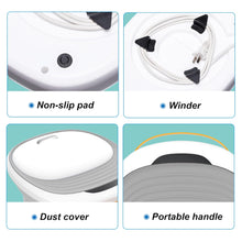 Load image into Gallery viewer, Esnbia Foot Spa Foot Bath Massager with Heat, Bubbles, Vibration, Red Light, Collapsible Pedicure Foot Soaker w/Remote Control, Removable Massage Rollers, Water Electricity Separation, for Tired Feet Relief