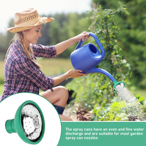 Esnbia 3 Pieces Universal Watering Can Head Watering Can Rose Head Kettle Replacement Nozzles Garden Shower Heads for Most Garden Watering Cans (Green)
