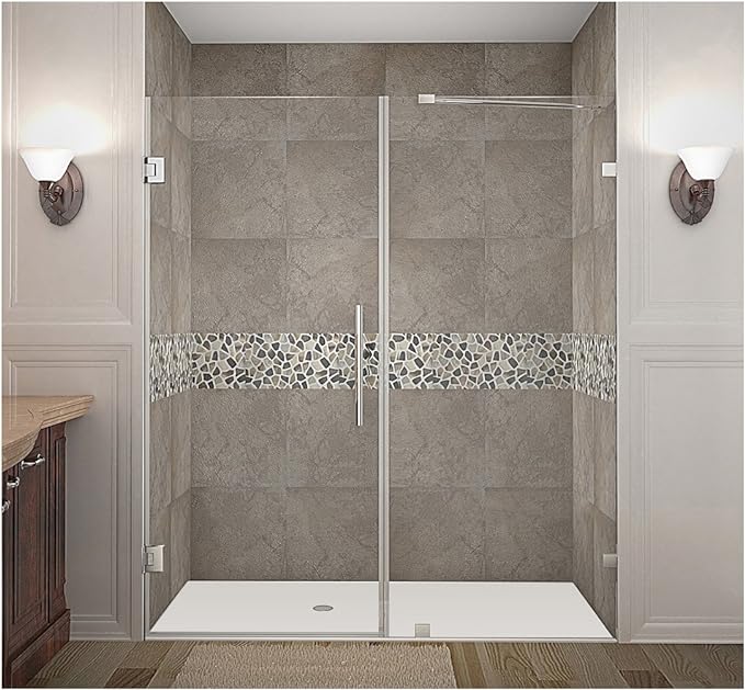 Esnbia Nautis Completely Frameless Hinged Shower Door Clean rooms, 68