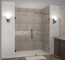 Load image into Gallery viewer, Esnbia Nautis Completely Frameless Hinged Shower Door Clean rooms, 68&quot; x 72&quot;, Polished Chrome