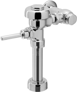 Esnbia 111 Exposed Manual Water Closet Flushometer, 1.28 GPF Flush Valve - Single Flush Non-Hold-Open Handle, Fixture Connection Top Spud, Polished Chrome Finish, 3780018