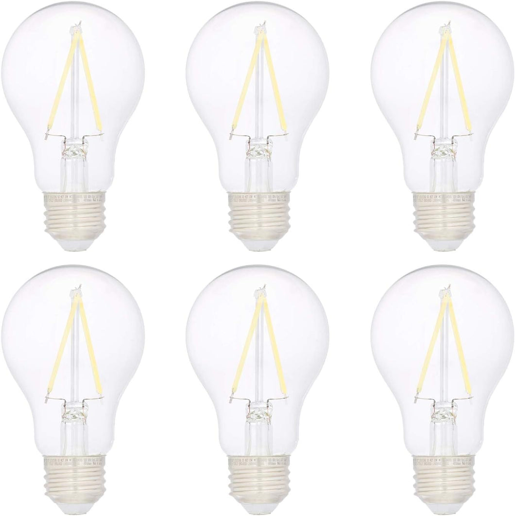 Esnbia LED Light Bulb, Daylight White, 3.5W (Equivalent to 40W), Clear, Non-Dimmable, 10,000 Hour Lifetime, 6-Pack