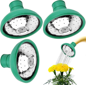 Esnbia 3 Pieces Universal Watering Can Head Watering Can Rose Head Kettle Replacement Nozzles Garden Shower Heads for Most Garden Watering Cans (Green)