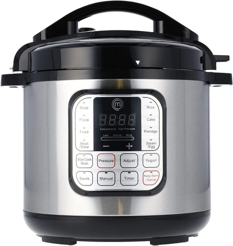 Esnbia Electric Pressure Cooker 10 in 1 Instapot Multicooker 6 Qt, Slow Cooker, Vegetable Steamer, Rice Maker, Digital Programmable Insta Pot with 18 Cooking Presets, Stainless Steel, Non Stick
