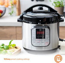 Load image into Gallery viewer, Esnbia Electric Pressure Cooker 10 in 1 Instapot Multicooker 6 Qt, Slow Cooker, Vegetable Steamer, Rice Maker, Digital Programmable Insta Pot with 18 Cooking Presets, Stainless Steel, Non Stick