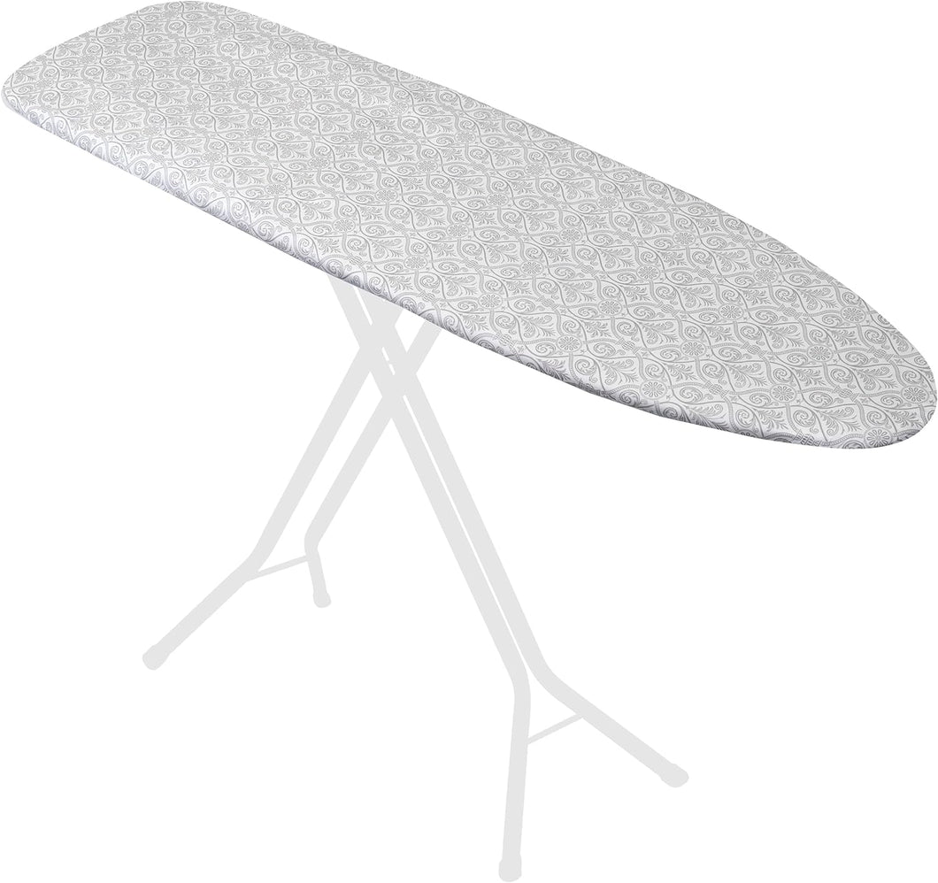 Esnbia Heavy Duty Ironing Board Cover and Pad, Extra Thick 3-Layer Stain Resistant Padding, Elasticized Skirt, Click-to-Close Fastener, Standard Size 15 x 54 Inch