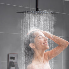Load image into Gallery viewer, ESNBIA Oil Rubbed Bronze Shower System, Bathroom 10 Inches Rain Shower Head with Handheld Combo Set, Wall Mounted High Pressure Rainfall Dual Shower Head System, Shower Faucet Set with Valve and trim